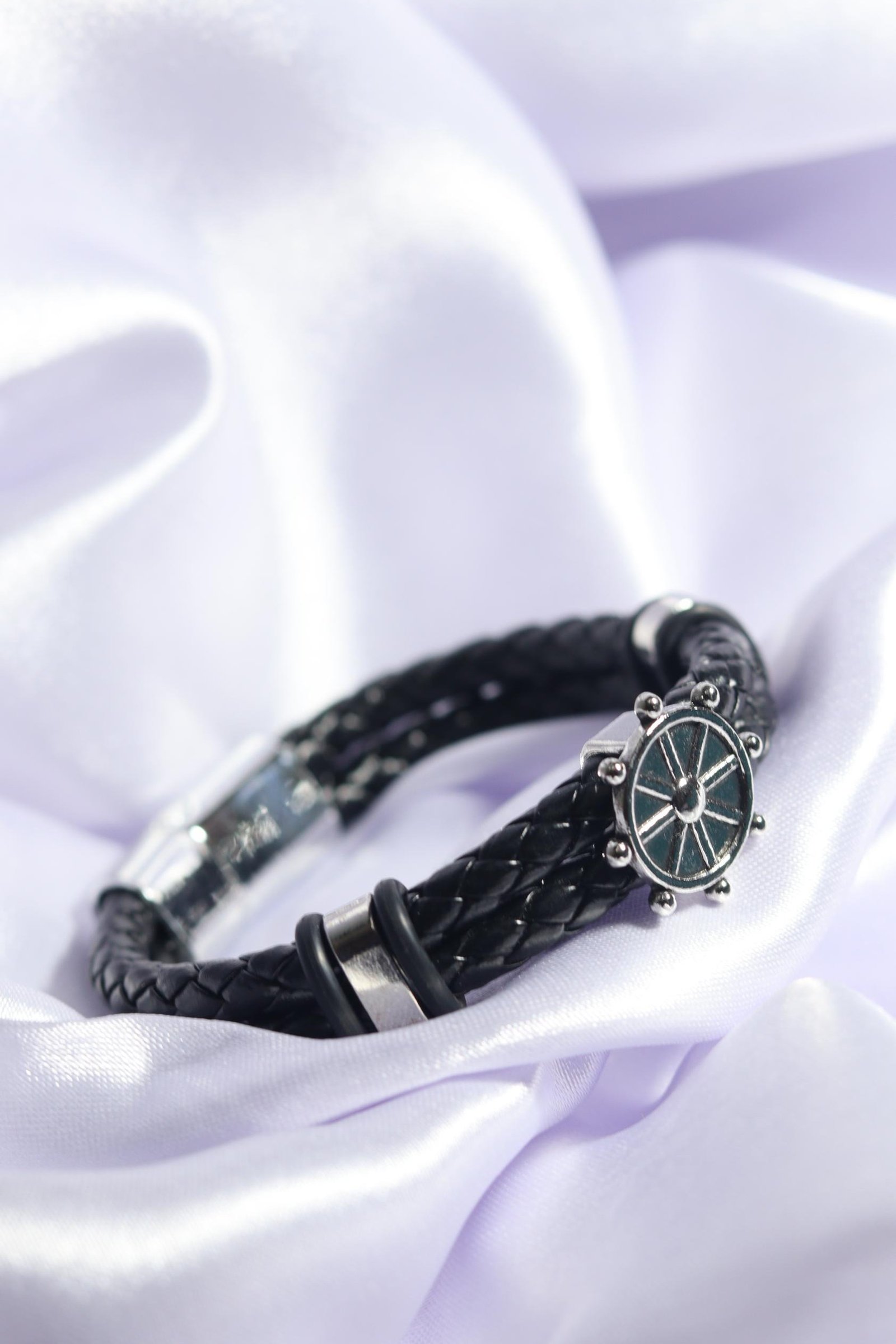 2 Captain's Wheel Braided Bracelet