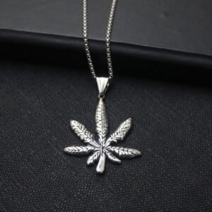 Botanic Blaze – Pure Silver Pendant