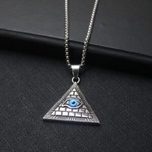 Divine Vision – Pure Silver Triangle Pendant
