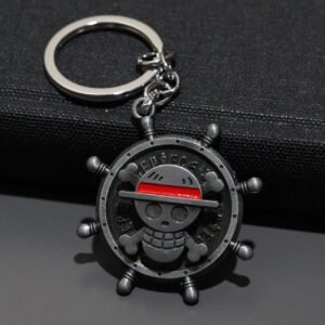 One Piece Anime Spin Wheel Keychain – Pirate Crew Collectible