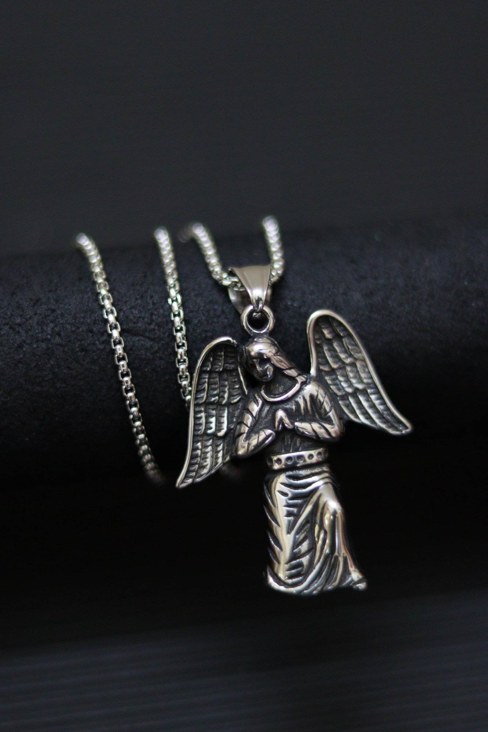 Wings of Faith – Silver Angel Charm 3