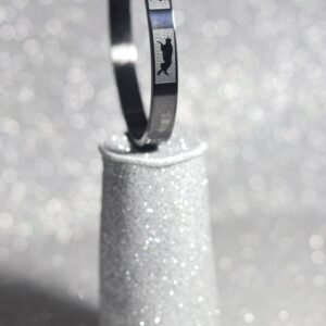 Black Stainless Steel Cheetah Kada